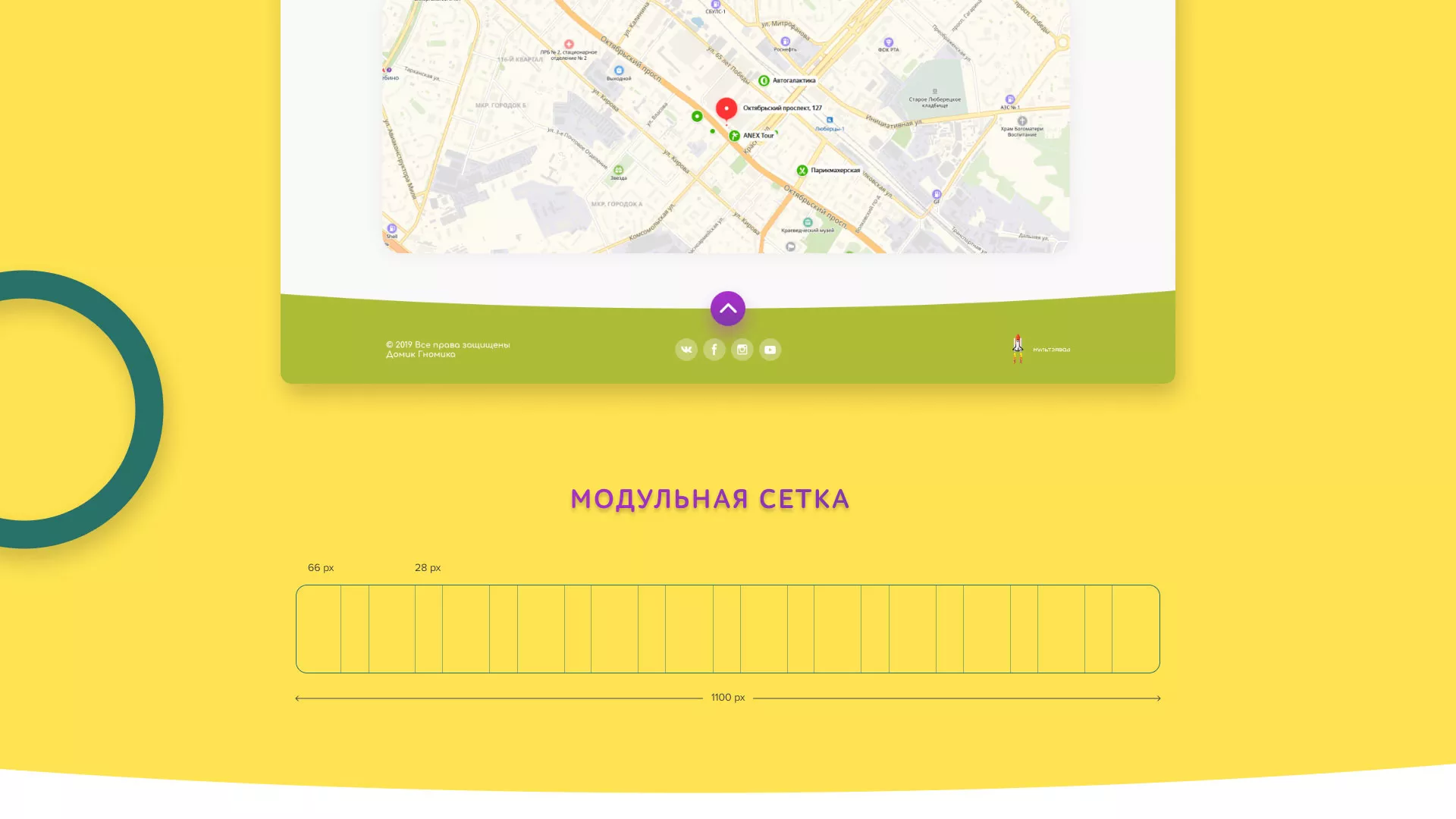 Разработка сайта детского активити-клуба «Домик гномика» в Буе