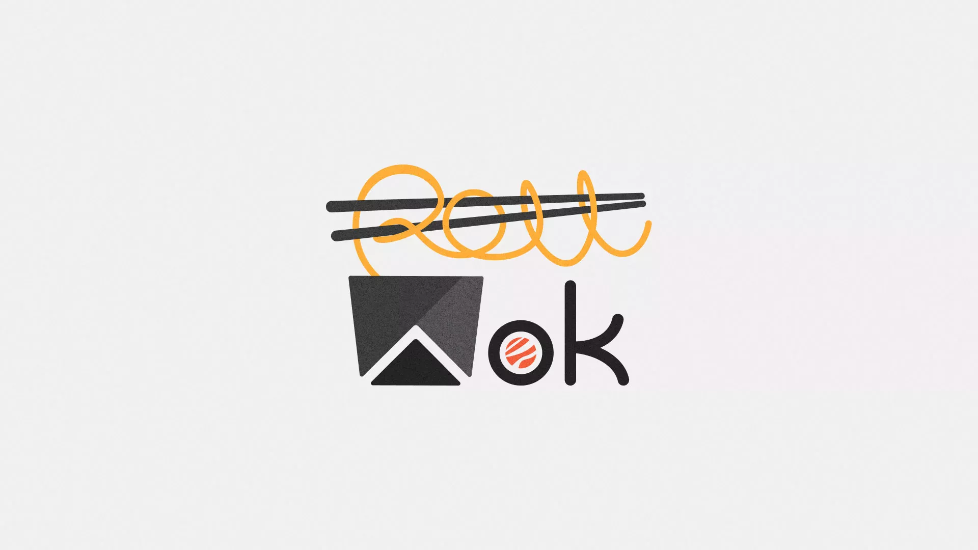 Разработка логотипа в Буе для суши-бара «Roll Wok Club»