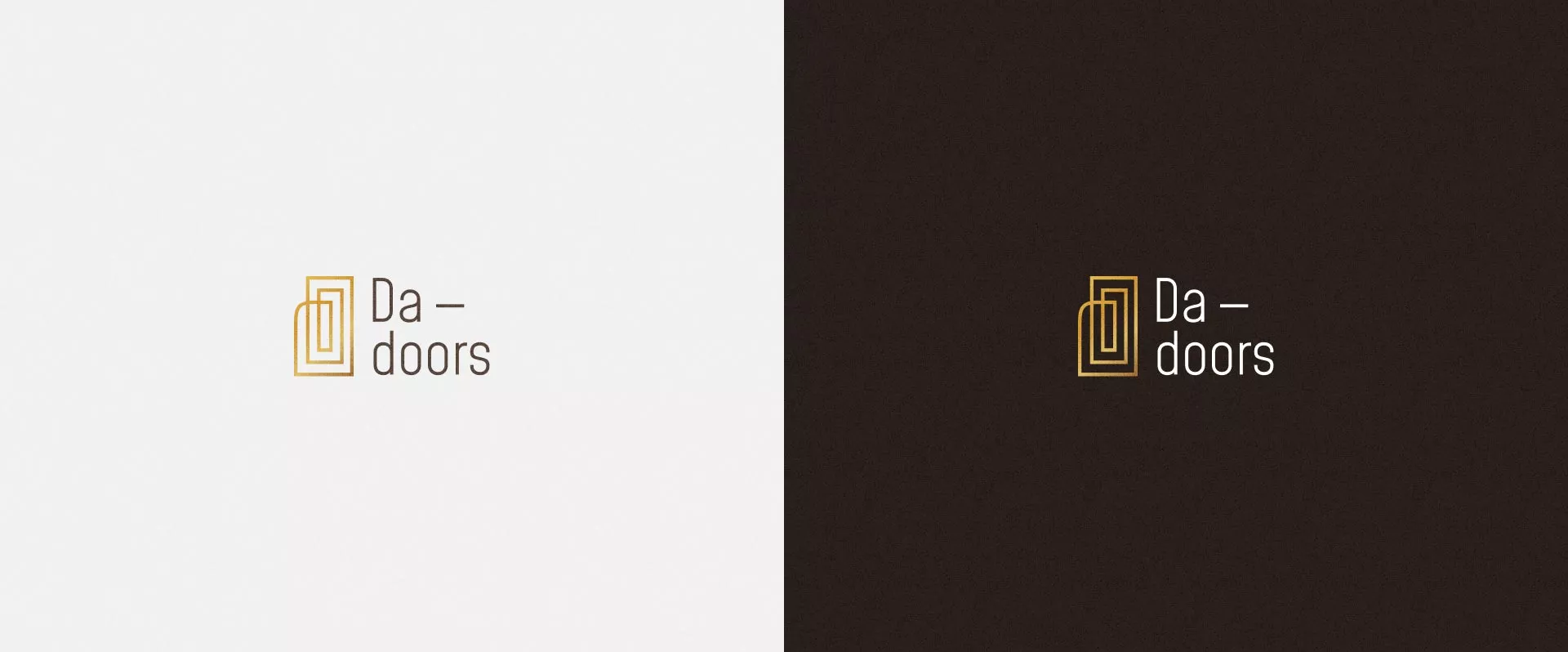 Разработка логотипа для компании «DA-DOORS» в Буе